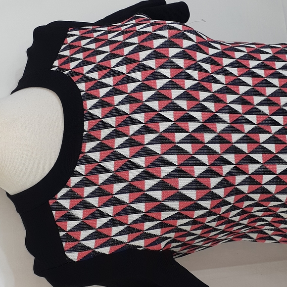 Kate Spade black blue orange and white blouse and matching skirt - Picture 3 of 9